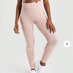 GYMSHARK Time Out Textured Leggings Size Small Rose Accentuating, Thick Texture